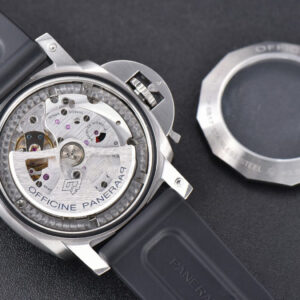 PAM320 Luminor Marina GMT VSF 44mm Black Dial Rubber Strap P9001 - Image 11