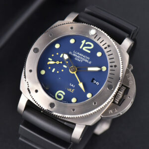 PAM719 Luminor Submersible 1950 GMT Mike Horn VSF 47mm Blue Dial Rubber Strap P9001 - Image 7