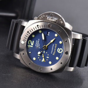 PAM719 Luminor Submersible 1950 GMT Mike Horn VSF 47mm Blue Dial Rubber Strap P9001 - Image 15