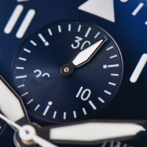 Pilot Chrono Spitfire IW377714 ZF 43MM Blue Dial Brown Leather Strap A7750 - Image 12