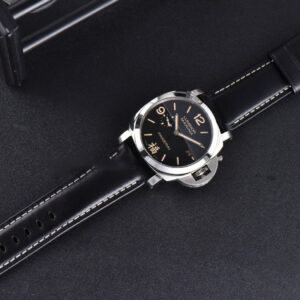 PAM498 Luminor Marina VSF 44mm Black Dial Leather Strap P9000 - Image 5