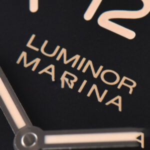 PAM498 Luminor Marina VSF 44mm Black Dial Leather Strap P9000 - Image 8