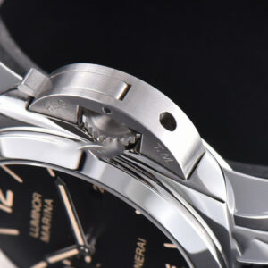 PAM498 Luminor Marina VSF 44mm Black Dial Leather Strap P9000 - Image 15