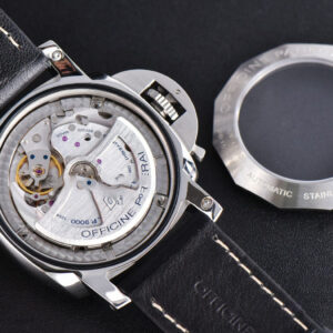 PAM498 Luminor Marina VSF 44mm Black Dial Leather Strap P9000 - Image 21