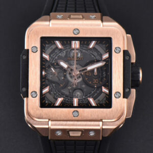 Square Bang Unico 42mm BBF RG Skeleton Dial Rubber Strap A1280