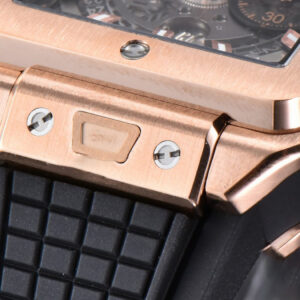 Square Bang Unico 42mm BBF RG Skeleton Dial Rubber Strap A1280 - Image 6