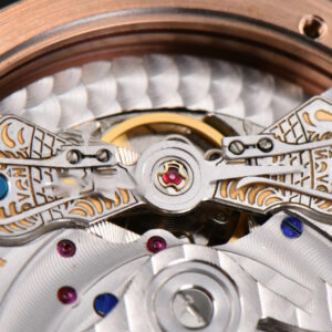 Panomatic Lunar 40mm APSF RG White Dial Brown Leather Strap A23J - Image 29