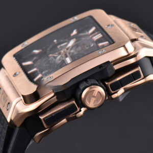 Square Bang Unico 42mm BBF RG Skeleton Dial Rubber Strap A1280 - Image 7