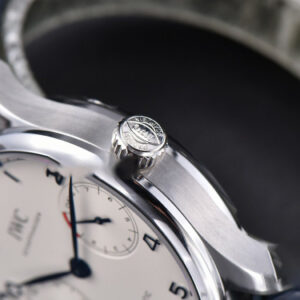 Portuguese Real PR IW500107 ZF 42MM White Dial Blue Marker Blue Leather Strap A51011 - Image 12