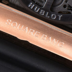 Square Bang Unico 42mm BBF RG Ceramic Skeleton Dial Rubber Strap A1280 - Image 8