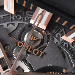 Square Bang Unico 42mm BBF RG Ceramic Skeleton Dial Rubber Strap A1280 - Image 17