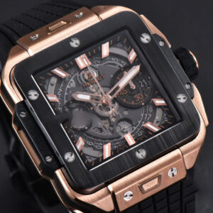 Square Bang Unico 42mm BBF RG Ceramic Skeleton Dial Rubber Strap A1280 - Image 23
