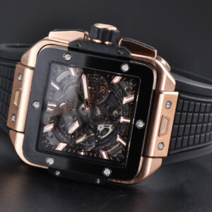 Square Bang Unico 42mm BBF RG Ceramic Skeleton Dial Rubber Strap A1280 - Image 24
