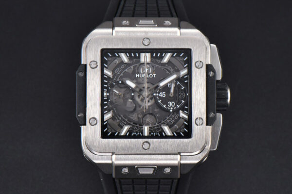 Square Bang Unico 42mm BBF Titanium Skeleton Dial Rubber Strap A1280
