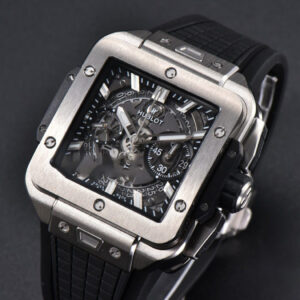 Square Bang Unico 42mm BBF Titanium Skeleton Dial Rubber Strap A1280 - Image 2