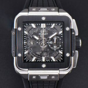 Square Bang Unico 42mm BBF Ceramic Skeleton Dial Rubber Strap A1280