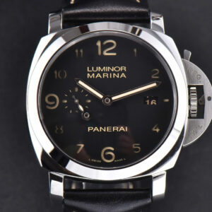 PAM320 Luminor 1950 VSF 44mm Black Dial Leather Strap P9000