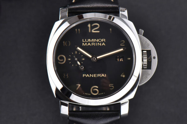 PAM320 Luminor 1950 VSF 44mm Black Dial Leather Strap P9000