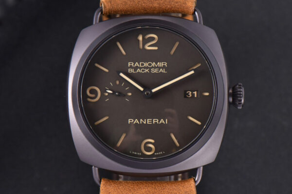 PAM505 Radiomir Black Seal VSF 45mm Brown Dial Leather Strap P9000