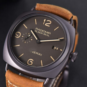PAM505 Radiomir Black Seal VSF 45mm Brown Dial Leather Strap P9000 - Image 7