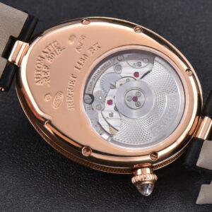 Queen of Naples Ladies ZF 28.5MM RG Diamond White MOP Dial Leather Strap Jap 6T51 - Image 15