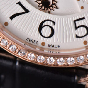 Rendez-vous Night Day ZF 37mm RG Diamond White Dial Brown Leather Strap MY9015 - Image 4