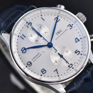 Portugieser Chrono IW371446 ZF 41MM White Dial Blue Strap Cal69355 - Image 9