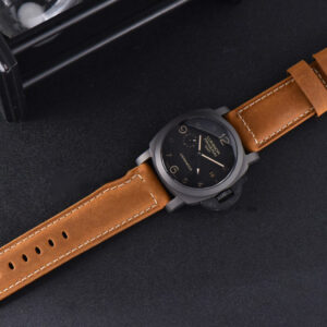 PAM441 Luminor 1950 GMT Ceramic VSF 44mm 3 Days Black DIal Leather Strap P9001 - Image 7