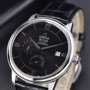 De Ville Hour Vision VSF 41mm Black Dial Roma Marker Leather Strap A8500 - Image 2