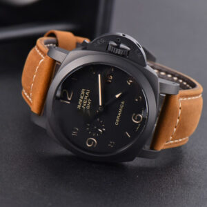 PAM441 Luminor 1950 GMT Ceramic VSF 44mm 3 Days Black DIal Leather Strap P9001 - Image 18