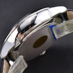 De Ville Hour Vision VSF 41mm Black Dial Roma Marker Leather Strap A8500 - Image 10