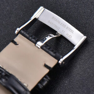 De Ville Hour Vision VSF 41mm Black Dial Roma Marker Leather Strap A8500 - Image 13