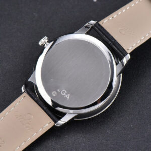De Ville Hour Vision VSF 41mm Black Dial Roma Marker Leather Strap A8500 - Image 15