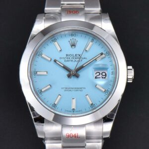 Oyster Perpetual 126300 GMF 41MM 904L Smooth Bezel Tiffany Blue Ballon Dial SS Bracelet VR3230 - Image 39