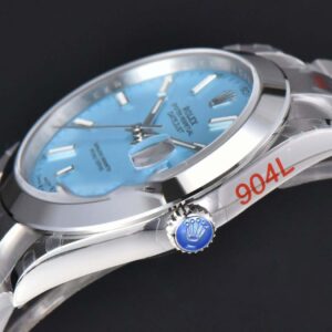 Oyster Perpetual 126300 GMF 41MM 904L Smooth Bezel Tiffany Blue Ballon Dial SS Bracelet VR3230 - Image 27