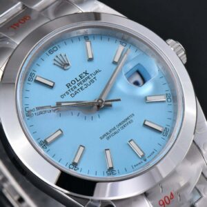 Oyster Perpetual 126300 GMF 41MM 904L Smooth Bezel Tiffany Blue Ballon Dial SS Bracelet VR3230 - Image 26