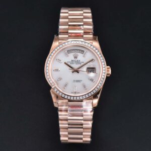 DayDate 36MM SS GMF Meteorite Dial Diamond Marker SS Bracelet A3235 - Image 18