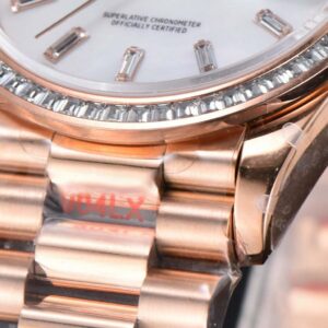 DayDate 36MM SS GMF Meteorite Dial Diamond Marker SS Bracelet A3235 - Image 9