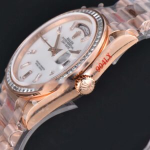 DayDate 36MM SS GMF Meteorite Dial Diamond Marker SS Bracelet A3235 - Image 8