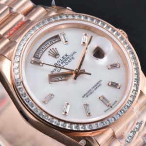 DayDate 36MM SS GMF Meteorite Dial Diamond Marker SS Bracelet A3235 - Image 7