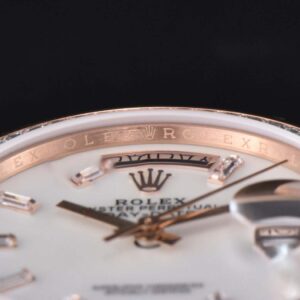 DayDate 36MM SS GMF Meteorite Dial Diamond Marker SS Bracelet A3235 - Image 6