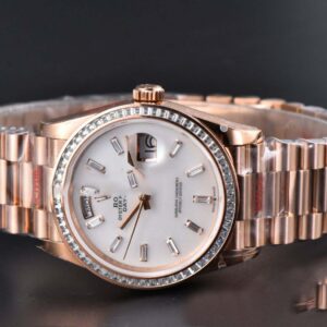 DayDate 36MM SS GMF Meteorite Dial Diamond Marker SS Bracelet A3235 - Image 4