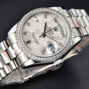 Daydate 36MM GMF SS Meteorite Dial Diamond Marker SS Bracelet A3235 - Image 16