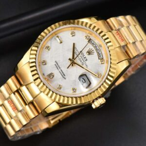 Daydate 36MM GMF YG Meteorite Dial Diamond Marker YG Bracelet A3235 - Image 30