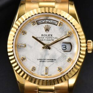 Daydate 36MM GMF YG Meteorite Dial Diamond Marker YG Bracelet A3235 - Image 31