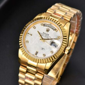 Daydate 36MM GMF YG Meteorite Dial Diamond Marker YG Bracelet A3235 - Image 28