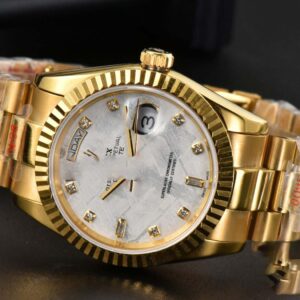 Daydate 36MM GMF YG Meteorite Dial Diamond Marker YG Bracelet A3235 - Image 17