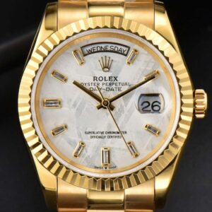 Daydate 36MM GMF Meteorite Dial Diamond Marker SS Bracelet A3235 - Image 32
