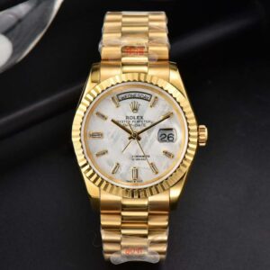 Daydate 36MM GMF Meteorite Dial Diamond Marker SS Bracelet A3235 - Image 14