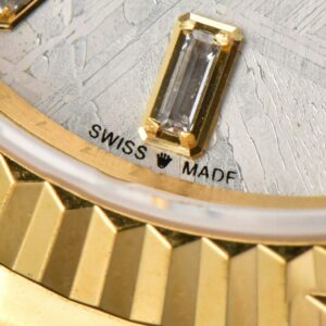 Daydate 36MM GMF Meteorite Dial Diamond Marker SS Bracelet A3235 - Image 8